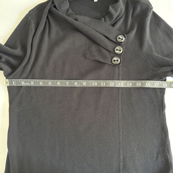 Habitat Knit Top Womens Large Black Whimsigoth Cottagecore Grunge Office Preppy - Picture 5 of 9